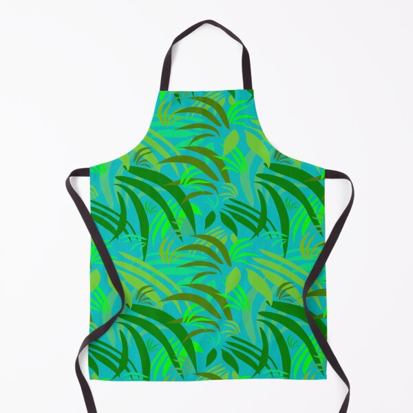 Item preview, Fronds on Cyan Repeat 5748 designed and sold by Art in My Loft.