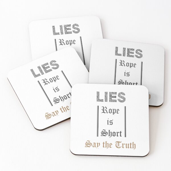 Item preview, Lies rope is short say the truth, designed and sold by Nicedeco.