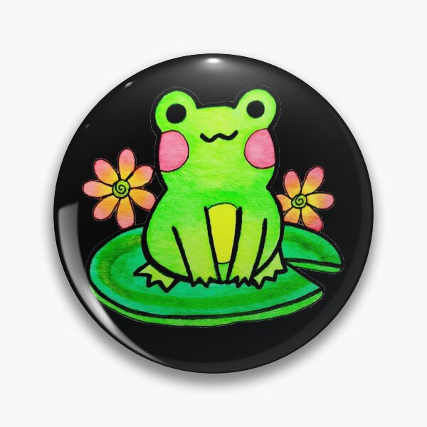 Item preview, Happy Watercolor Frog designed and sold by cazmie.