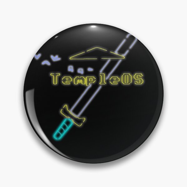 Item preview, Temple OS Neon (Blue Variant) designed and sold by Ratch2929.