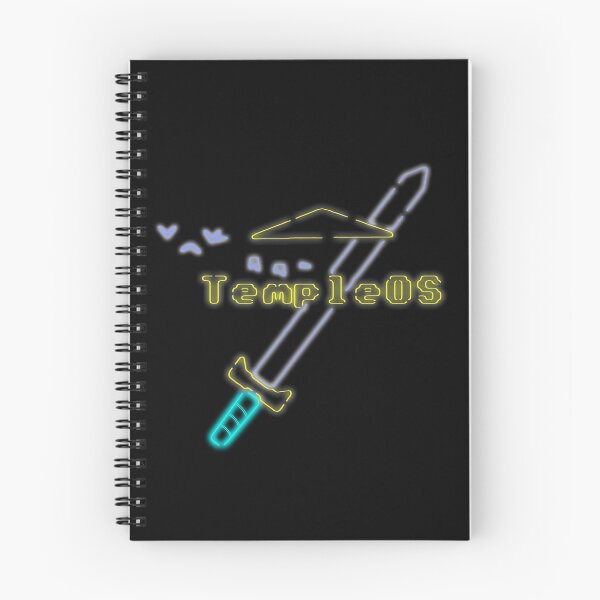 Item preview, Temple OS Neon (Blue Variant) designed and sold by Ratch2929.
