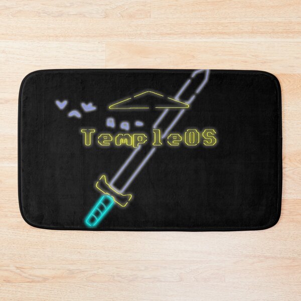 Item preview, Temple OS Neon (Blue Variant) designed and sold by Ratch2929.