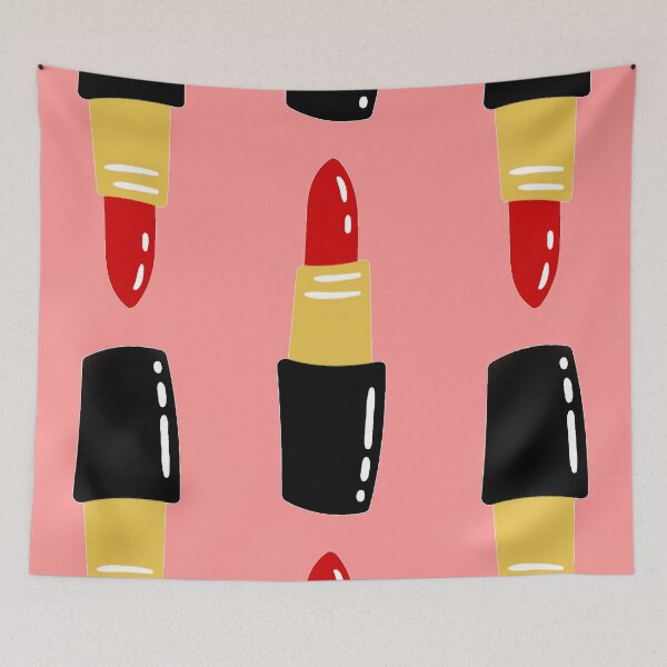 Item preview, red lipstick print pattern designed and sold by Gossip Rag.