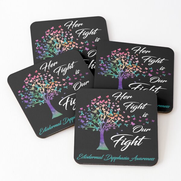 Item preview, Her Fight Is Our Fight Ectodermal Dysphasia Awareness designed and sold by Gillosina.