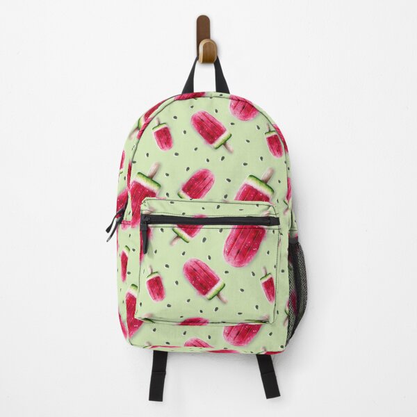 Item preview, Watermelon Popsicles, Red And Green on Green Background designed and sold by nancyelias.