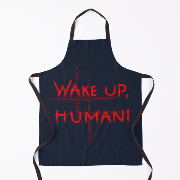 Item preview, Wake Up Human! (red on dark) designed and sold by tuzlay.