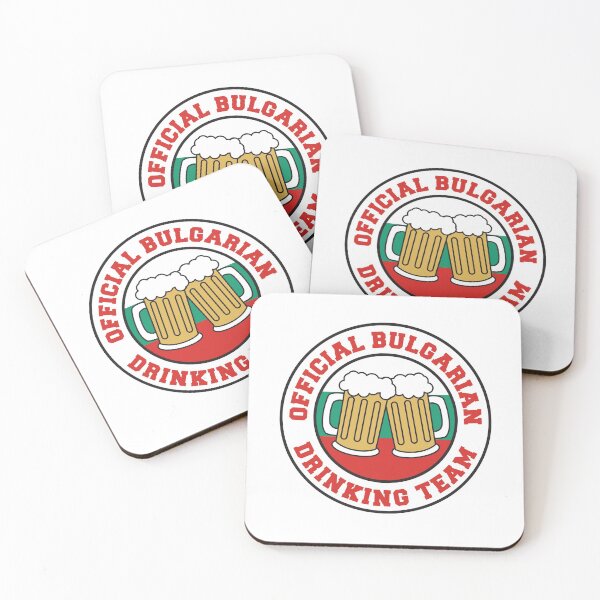 Item preview, Official Bulgarian Drinking Team Featuring Flag Of Bulgaria And Beers designed and sold by jaycartoonist.