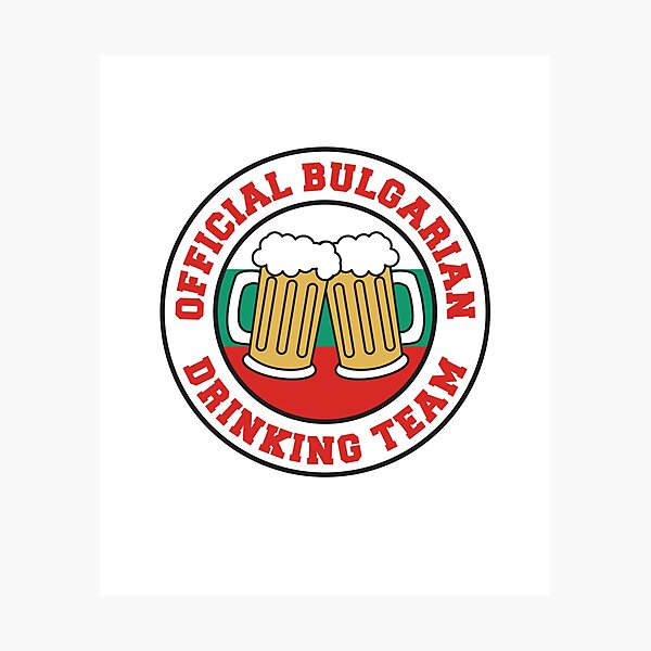 Item preview, Official Bulgarian Drinking Team Featuring Flag Of Bulgaria And Beers designed and sold by jaycartoonist.