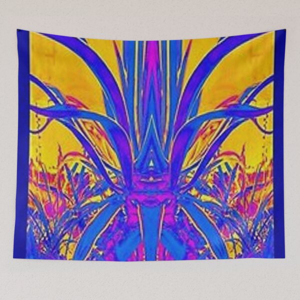 Item preview, PURPLE-BLUE AGAVE ABSTRACT ON GOLD ART designed and sold by sharlesart.
