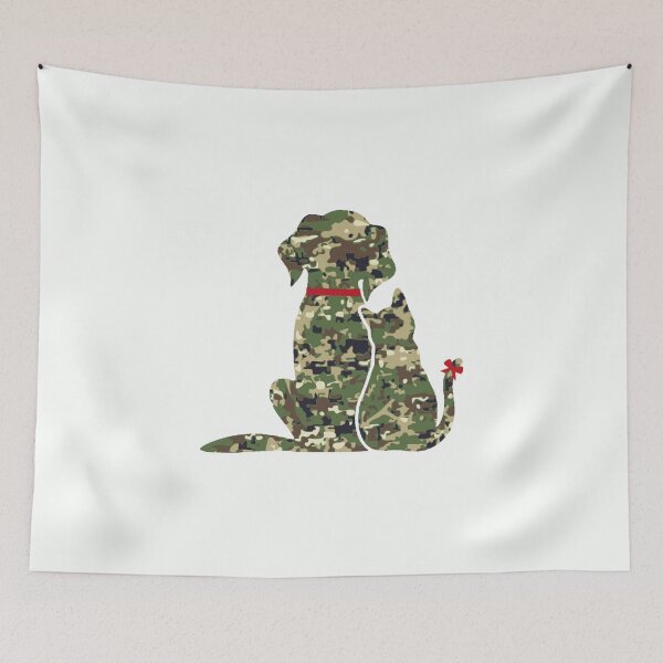 Item preview, Puppy Kitten Camo Bow Friendship designed and sold by lgotian.