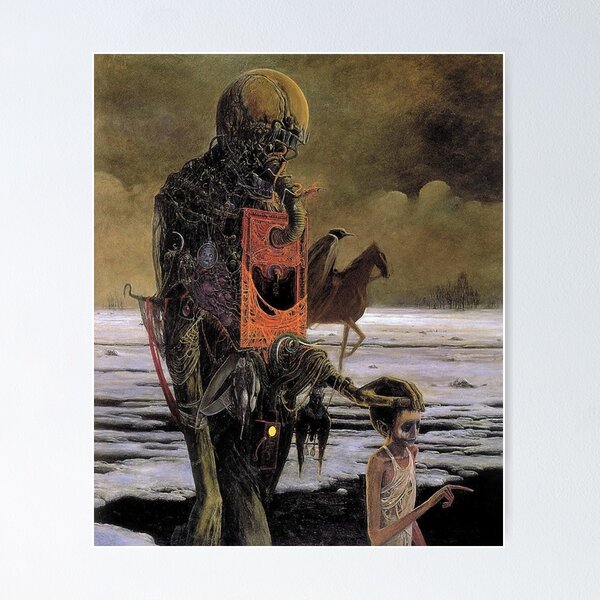 Item preview, Untitled (Guide), by Zdzisław Beksiński designed and sold by JustContemplate.