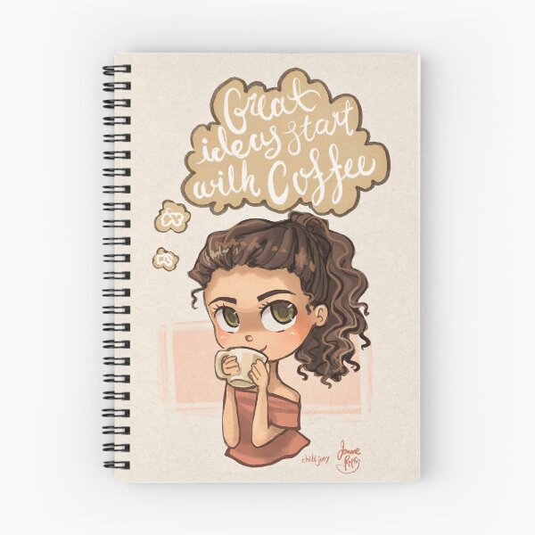 Item preview, Great Ideas Start With Coffee designed and sold by Chibi Joey.