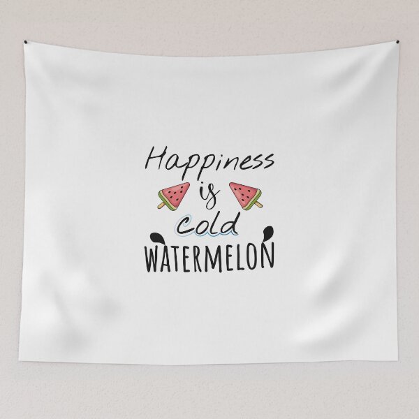 Item preview, Happiness is Cold Watermelon - Funny Summer Vibes Quotes designed and sold by TrendyloomCo.