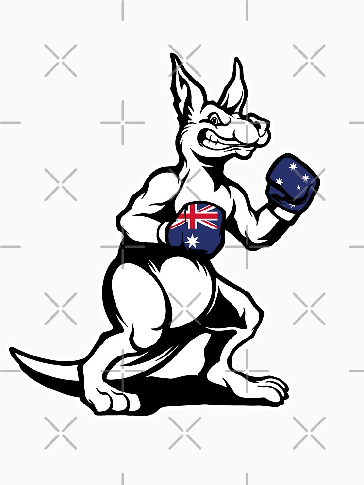 "Boxing Kangaroo, Australian Boxing Kangaroo" Tshirt for Sale by