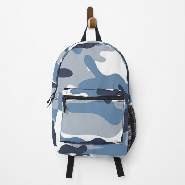 Item preview, White & blue Camouflage designed and sold by WorldGalore21.