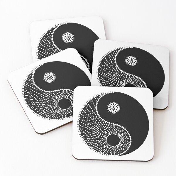 Item preview, Aboriginal Art Aborigine Australian Indigenous aborigène Flag autochthon Bigambul Points Autumn Day Gift For Mother dotart Sister Mom Black and white ying yang black and white designed and sold by MeryemSpace.