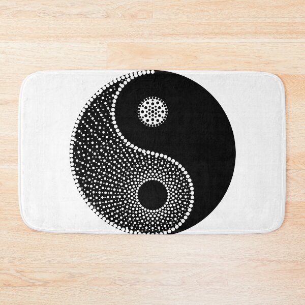 Item preview, Aboriginal Art Aborigine Australian Indigenous aborigène Flag autochthon Bigambul Points Autumn Day Gift For Mother dotart Sister Mom Black and white ying yang black and white designed and sold by MeryemSpace.