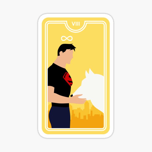 Item preview, Superboy Strength Tarot Card designed and sold by PsychMerchant.