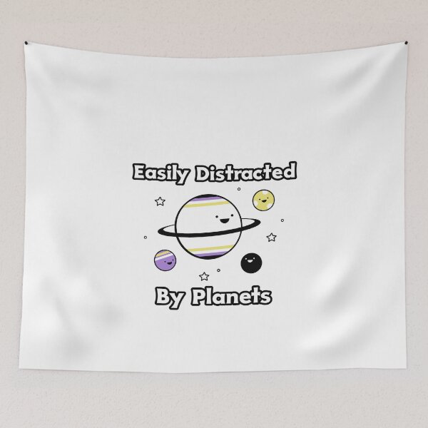 Item preview, Easily Distracted By Planets designed and sold by AryabyDesign.