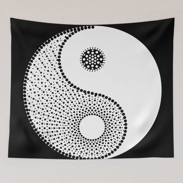 Item preview, Aboriginal Art Aborigine Australian Indigenous aborigène Flag autochthon Bigambul Points Autumn Day Gift For Mother dotart Sister Mom Black and white ying yang black and white designed and sold by MeryemSpace.