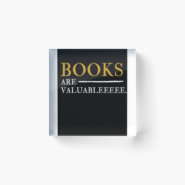 Item preview, books are valuable designed and sold by fashioncollege.