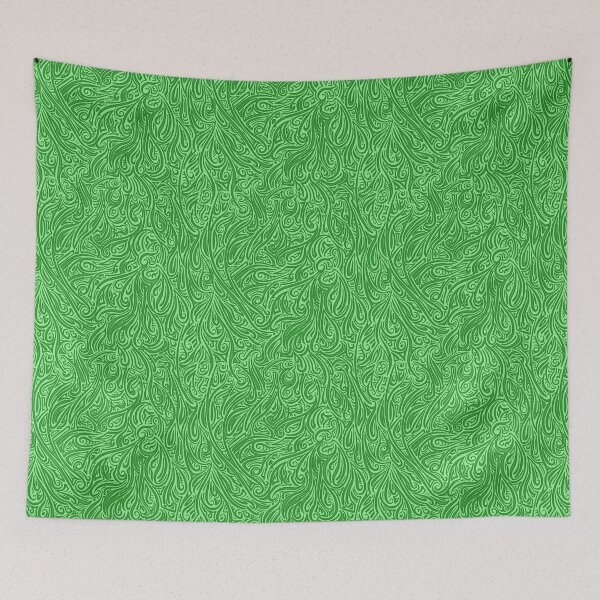 Item preview, Swirling Abstract Line Art in Shades of Green designed and sold by MathenaArt.