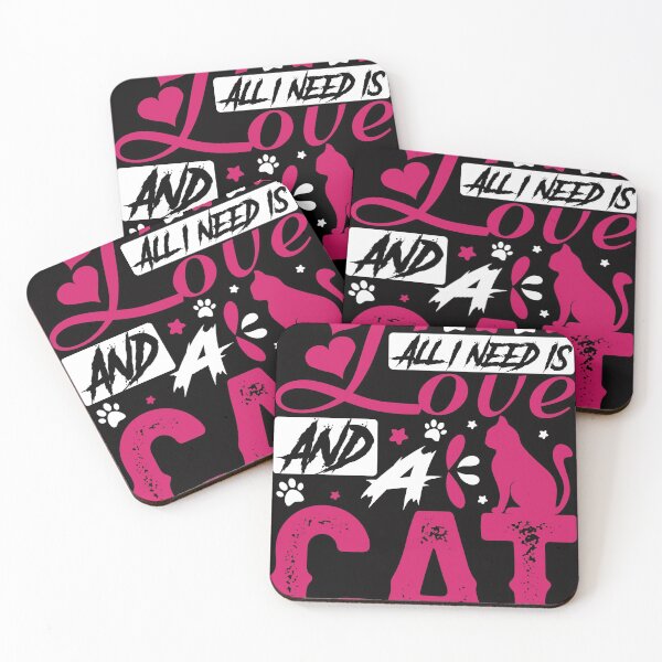 Item preview, All I Need is Love and a Cat designed and sold by madushansahan.