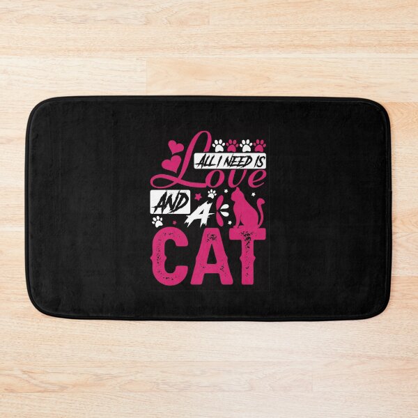 Item preview, All I Need is Love and a Cat designed and sold by madushansahan.