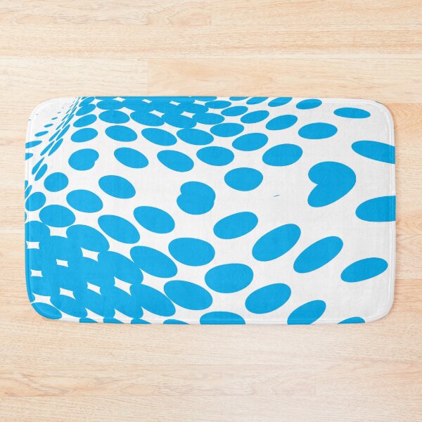 Item preview, Blue Dots on a White Background Abstract Art designed and sold by Bruce ALMIGHTY Baker.
