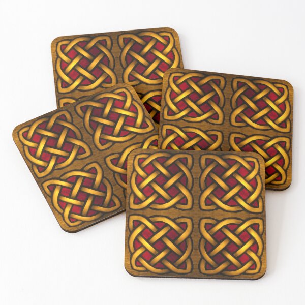 Item preview, Yellow and Red Celtic Knot designed and sold by Moti Black.