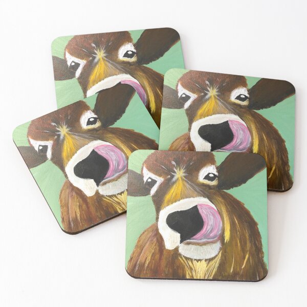 Item preview, Cow Licking His Nose designed and sold by Lacey-Nicole.