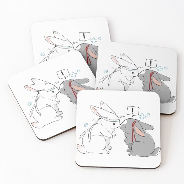 Item preview, Wangxian Mo Dao Zu Shi The Untamed Kissing Bunnies designed and sold by carolscreative.