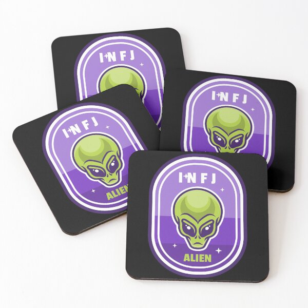Item preview, INFJ Alien Myers Briggs 1% designed and sold by jrobdesignz.