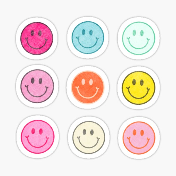 Rainbow Smiley Face LGBTQ Pride Smile Emoji Vinyl Sticker Decal for car,  laptop