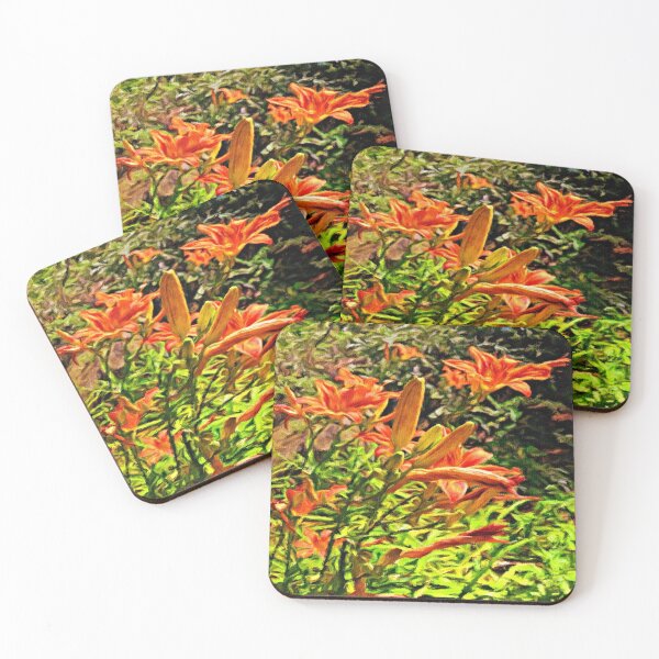 Item preview, Orange Lilies of the Imagination designed and sold by Pamela Storch.