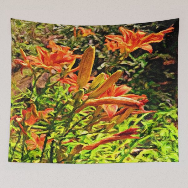 Item preview, Orange Lilies of the Imagination designed and sold by Pamela Storch.