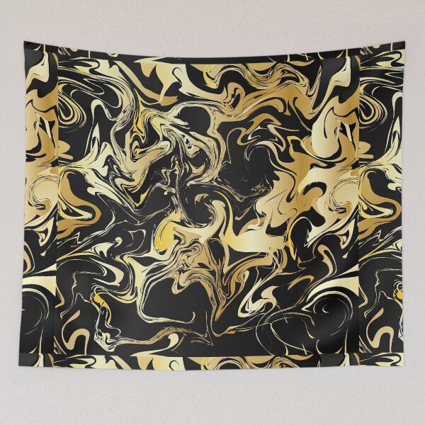 Item preview, Black and Golden marble Pattern Texture, Black and Golden marble Pattern, Black and Gold designed and sold by graphic-genie.