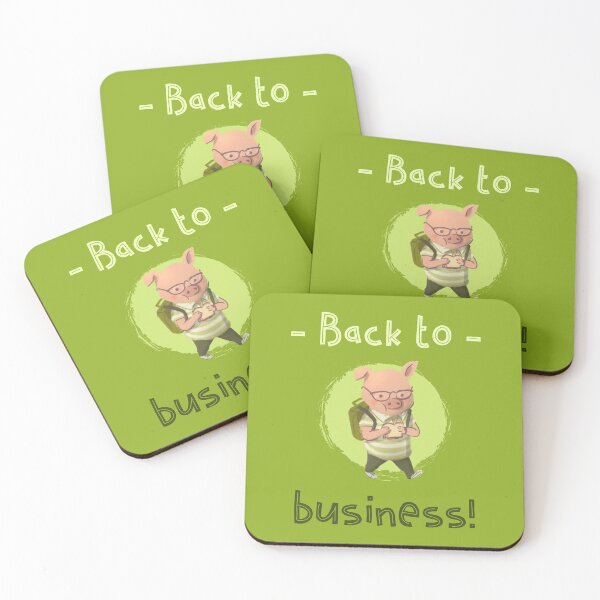 Item preview, FUNNY PIGGY BACK TO SCHOOL designed and sold by Studio TANFF.