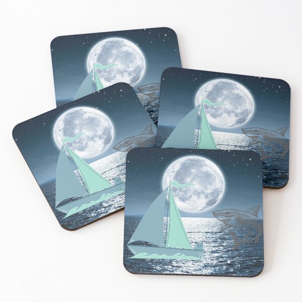 Item preview, Beware Of The Full Moon Black Shark Attack Mystery designed and sold by Darlene Douglas-Jackson.