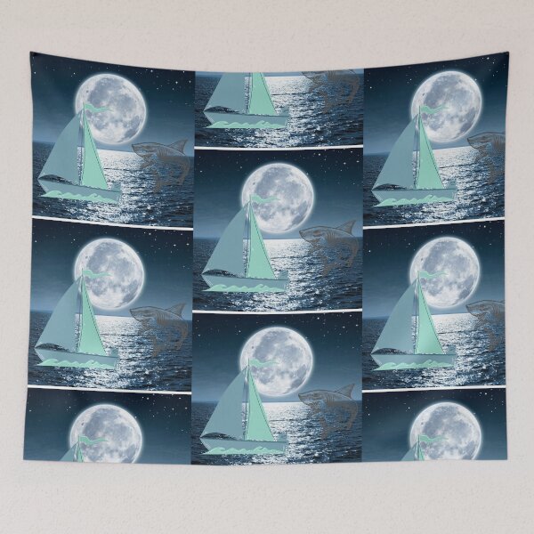 Item preview, Beware Of The Full Moon Black Shark Attack Mystery designed and sold by Darlene Douglas-Jackson.