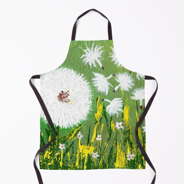 Item preview, Dandelions flowers and floating pappus seed acrylic painting designed and sold by OnigiriDoctor.