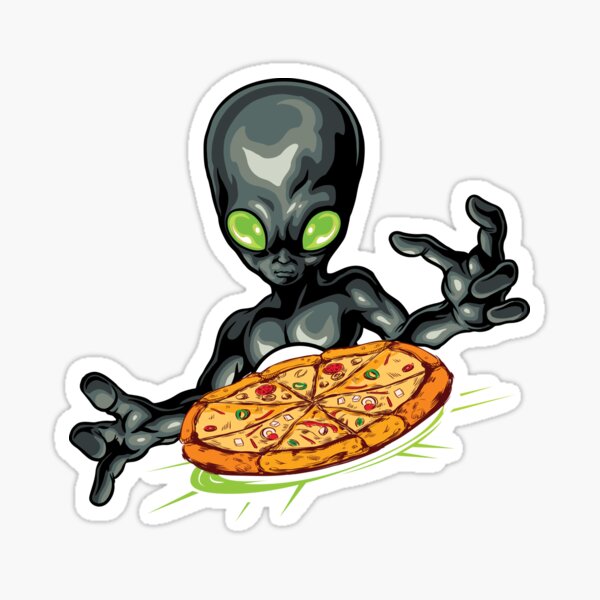 Alien Eating Pizza Gifts & Merchandise | Redbubble