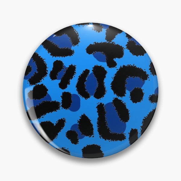 Item preview, Blue Y2K Aesthetic Leopard Print designed and sold by Julie Erin Designs.