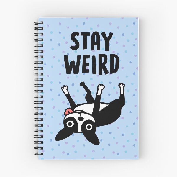 Item preview, Stay Weird - Funny Boston Terrier Cartoon Dog designed and sold by Jenn Inashvili.