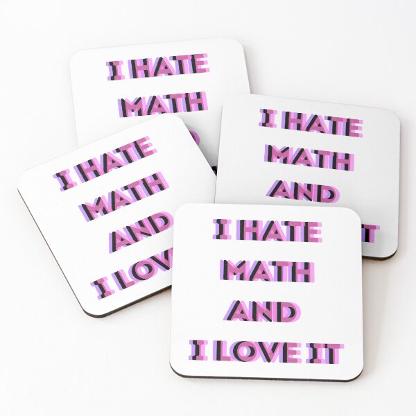 Item preview, i hate math and i love it funny quote designed and sold by Phiiilo.