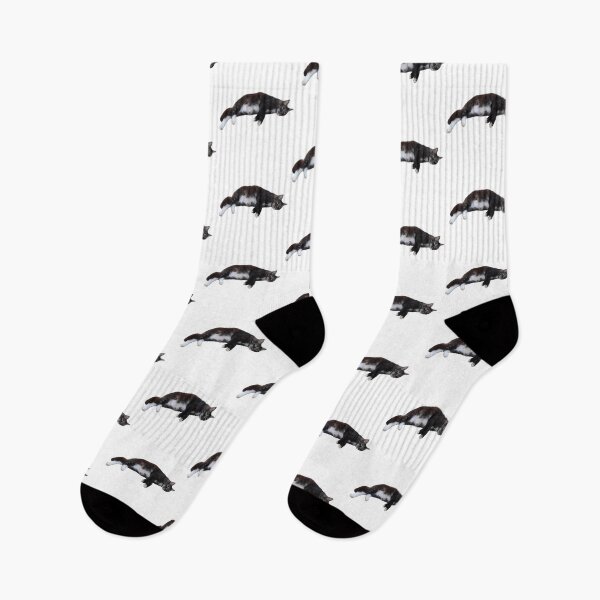 Item preview, Black and White Cat Lying Down designed and sold by Crystaliii.