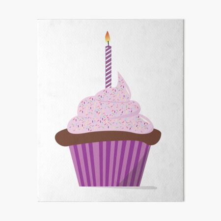 Birthday Cake Candle Art Board Prints Redbubble