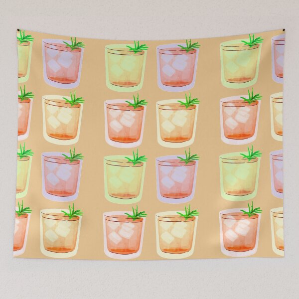 Item preview, Cool Beverages Mixed Drinks Summertime On The Patio Pattern designed and sold by H3designs.