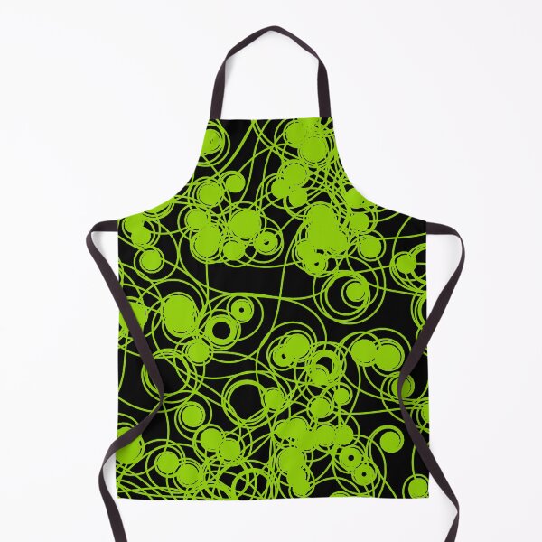 Item preview, Spiral chaotic design - lime and black designed and sold by rahilvalani.