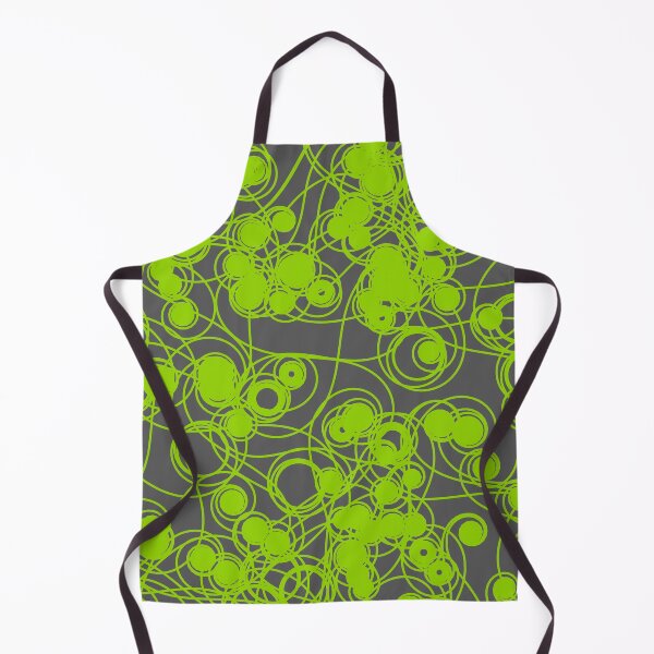 Item preview, Spiral chaotic design - lime and grey designed and sold by rahilvalani.